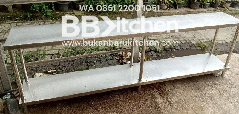 Meja Stainless 2 Susun 254x60x85 cm - Image 4
