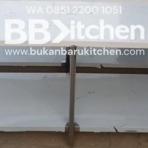 Meja Stainless 2 Susun Custom P 200 x L 75 x T 85 cm