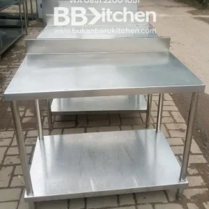 Meja Stainless 2 Susun P 100 x L 60 x T 85 cm