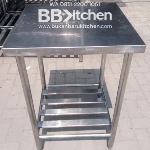 Meja Stainless 2 Susun P 60 x L 60 x T 85 cm
