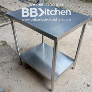 Meja Stainless 2 Susun P 75x60x85 cm BBKitchen