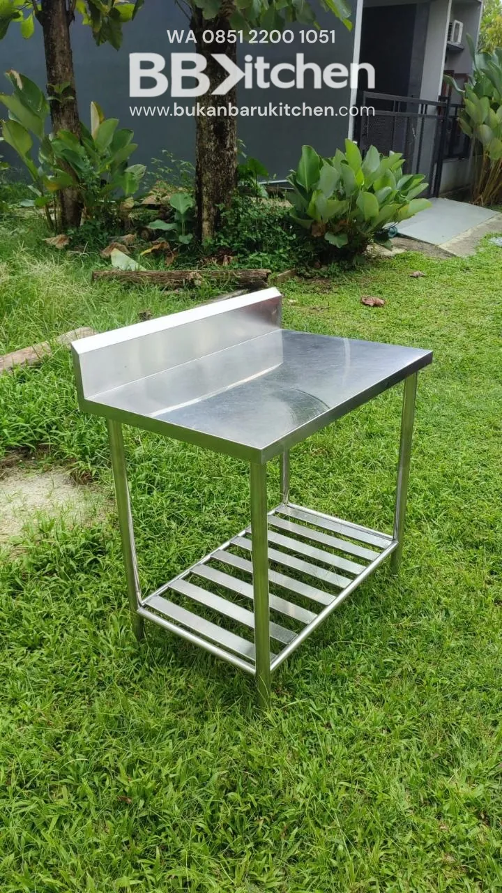 Meja Stainless 2 Susun P.90x60x85cm - Image 2