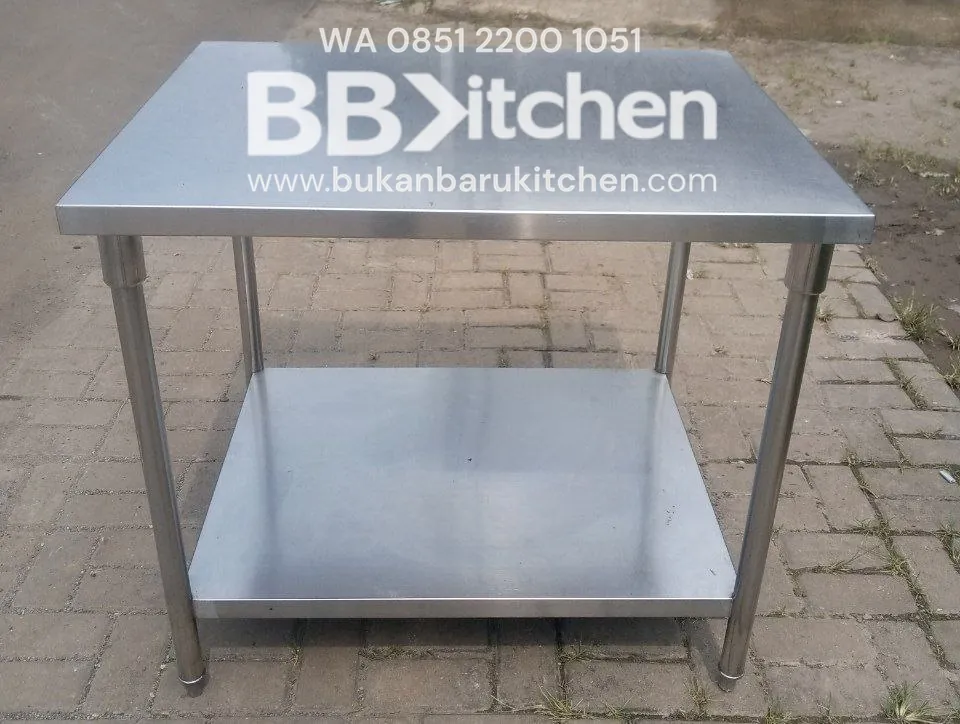 Meja Stainless 2 Susun P 95 x L 75 x T 85 cm - Image 4