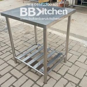 Meja Stainless 2 Susun P70 x L60 x T80 cm