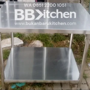 Meja Stainless 2 Susun Ukuran 100x70x85 cm Merk GETRA