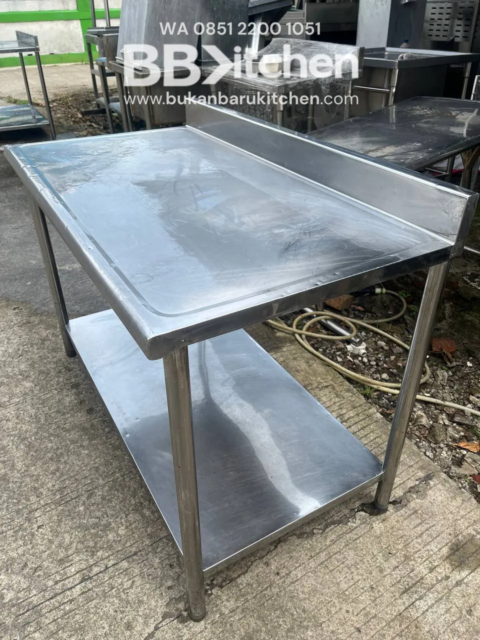 Meja Stainless 2 Susun Ukuran 116x64x79 - Image 3