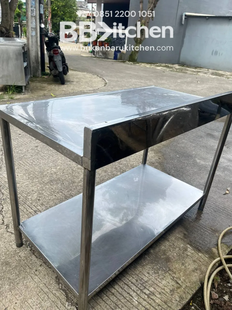 Meja Stainless 2 Susun Ukuran 116x64x79 - Image 4