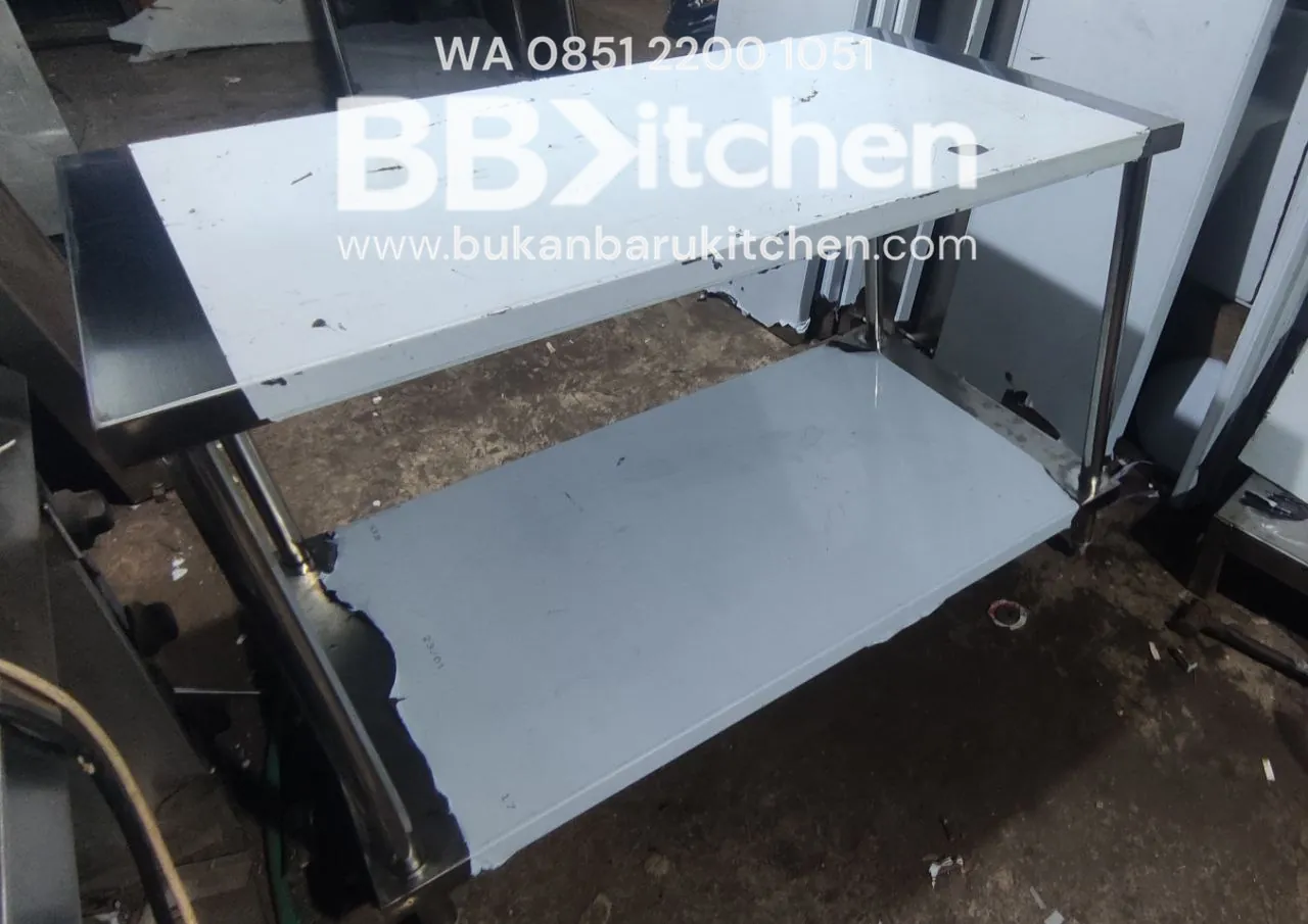 Meja Stainless 2 Susun Ukuran 120x70x85 - Image 4