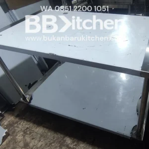 Meja Stainless 2 Susun Ukuran 120x70x85