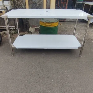 Meja Stainless 2 Susun Ukuran 150x70x85