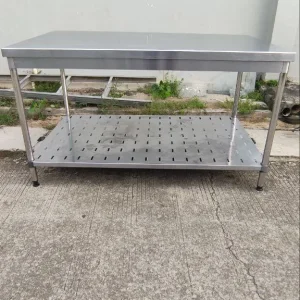 Meja Stainless 2 Susun Ukuran 150x90x85 - Nayati