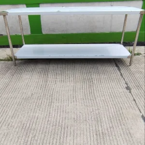 Meja Stainless 2 Susun Ukuran 200x70x85 untuk Dapur Komersial