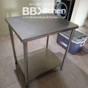 Meja Stainless 2 Susun Ukuran 70x70x85