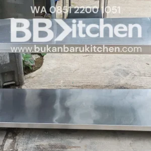 Meja Stainless 2 Susun Ukuran P 180 x L 70 x T 85 cm