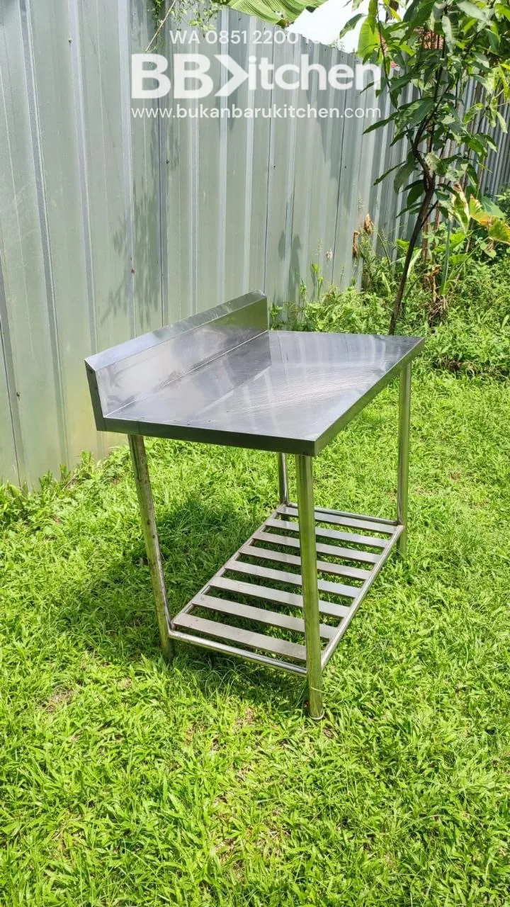 Meja Stainless 2 Susun Ukuran P.95x60x85cm