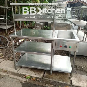 Meja Stainless 3 Susun 135x75x85 cm
