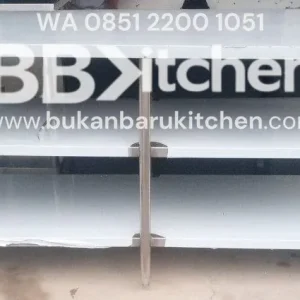 Meja Stainless 3 Susun Custom Ukuran P 200 x L 75 x T 85 cm
