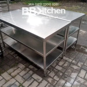 Meja Stainless 3 Susun KrisChef P150 x L70 x T85 cm
