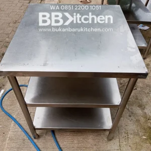 Meja Stainless 3 Susun P 70 x L 75 x T 85 cm