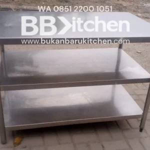 Meja Stainless 3 Susun P120 x L75 x T83 cm