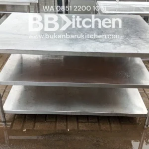 Meja Stainless 3 Susun P150 x L100 x T85 cm