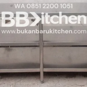 Meja Stainless 3 Susun P180 x L80 x T85 cm