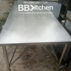 Meja Stainless Steel 1 Susun P 180 x L 90 x T 85 cm