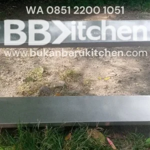 Meja Stainless Steel 2 Susun P180 x L50 x T85 cm