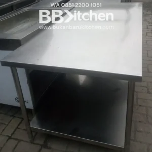Meja Stainless Steel 2 Susun P180 x L90 x T85 cm