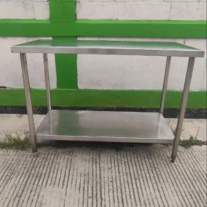 Meja Stainless Steel 2 Susun Ukuran 120x60x85
