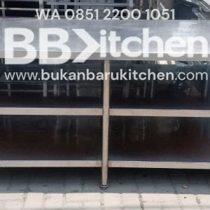 Meja Stainless Steel 3 Susun P 200 x L 100 x T 83 cm