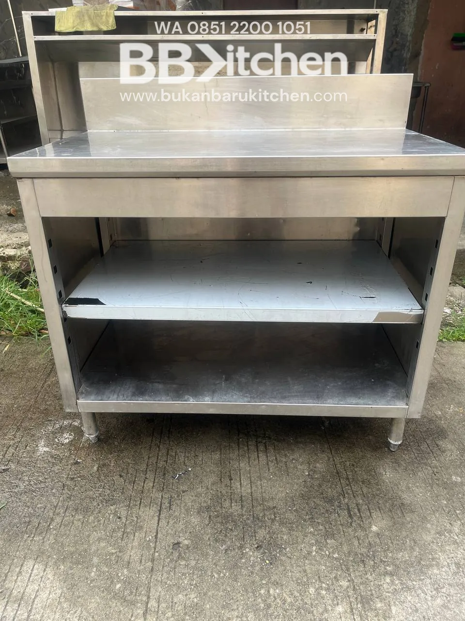 Open Cabinet 100x60x85 untuk Dapur Komersial
