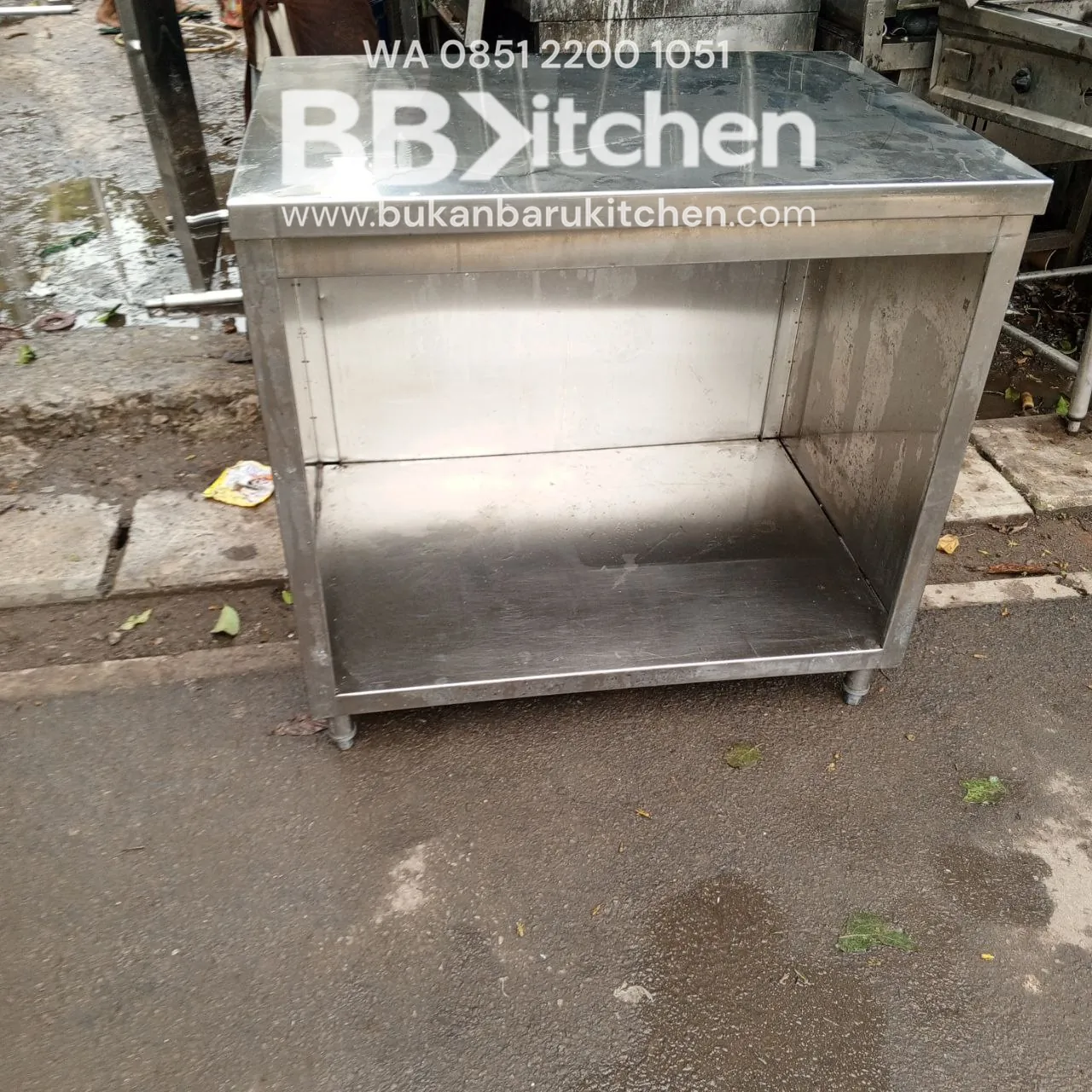 Open Kabinet Stainless 90x65x85 - Image 2