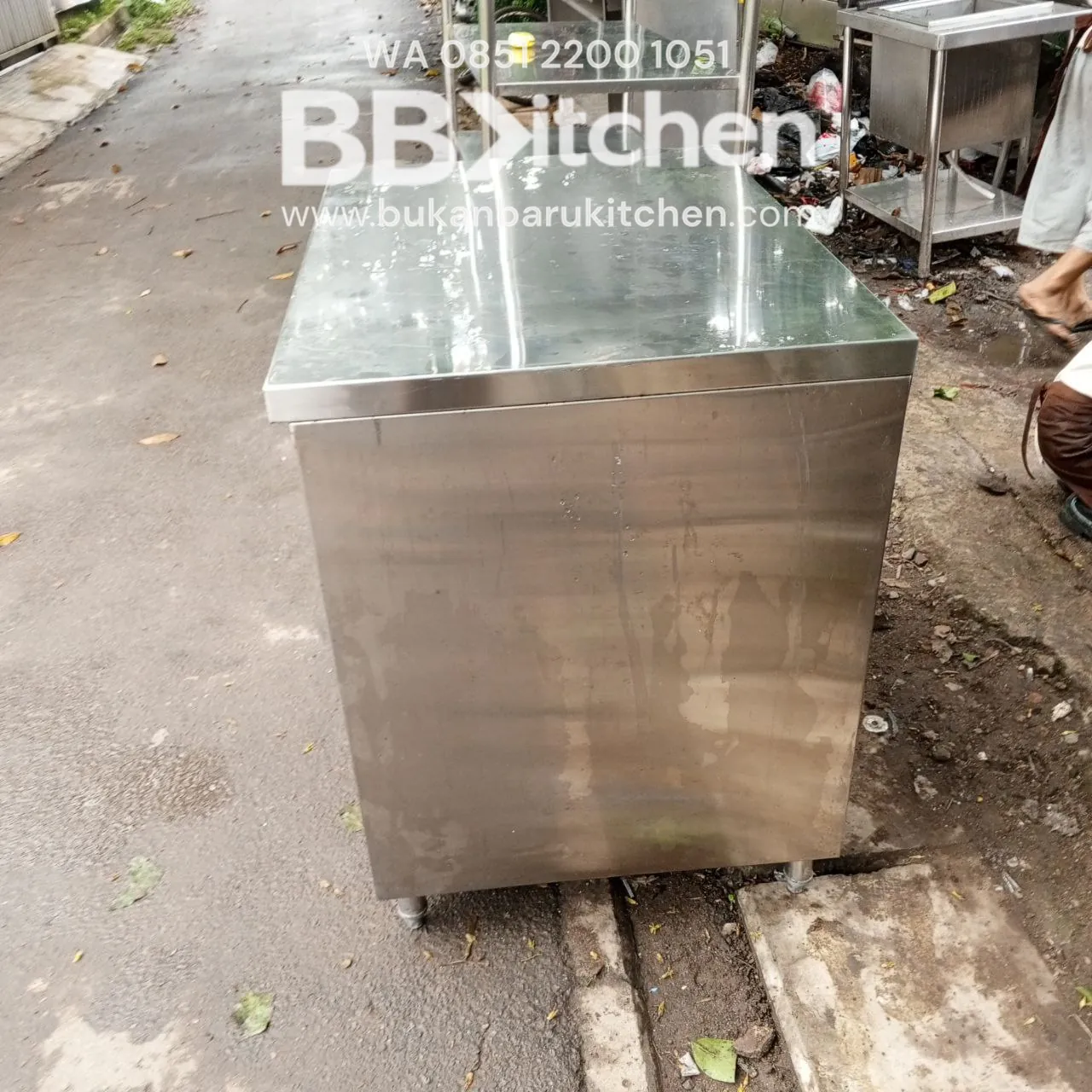 Open Kabinet Stainless 90x65x85 - Image 3