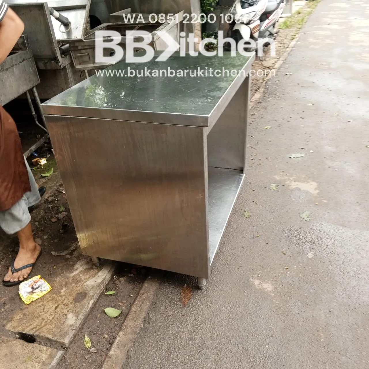 Open Kabinet Stainless 90x65x85