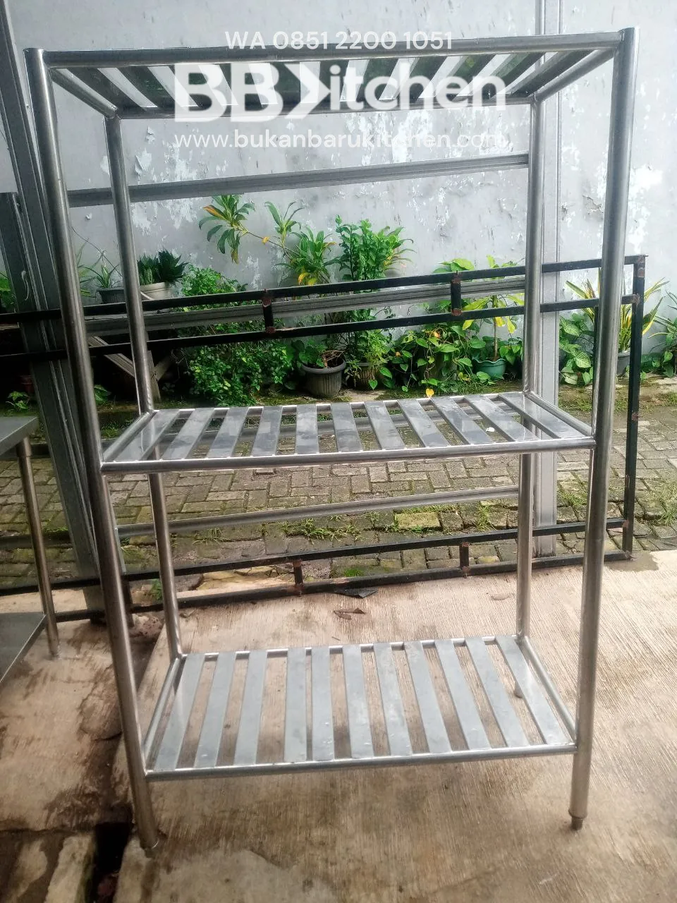 Rak 3 Susun Jari Ukuran P 100 x L 50 x T 160 cm