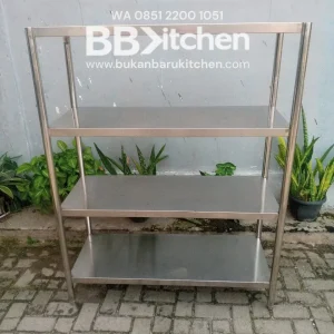 Rak 4 Susun Model Plat Ukuran P 120 x L 50 x T 154 cm
