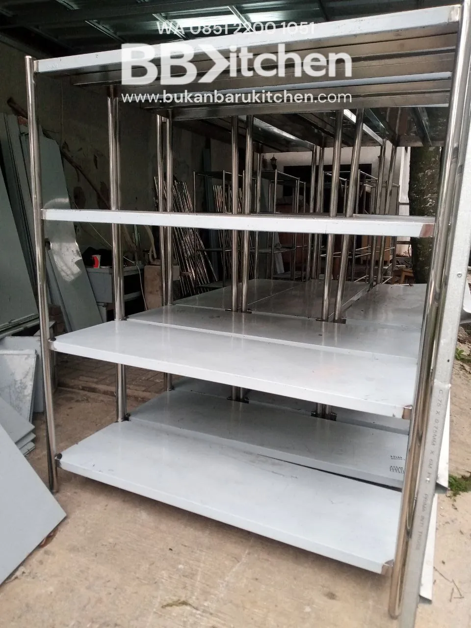 Rak 4 Susun Plat New Custom P 150 x L 50 x T 180 cm - Image 3