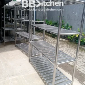 Rak 4 Susun Stainless P 120 x L 50 x T 180 cm