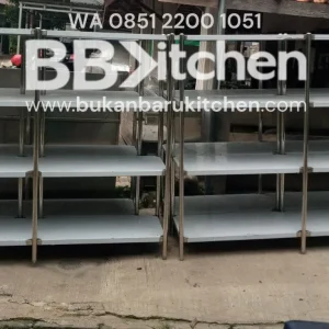 Rak 4 Susun Stainless Steel Custom P 200 x L 50 x T 180 cm