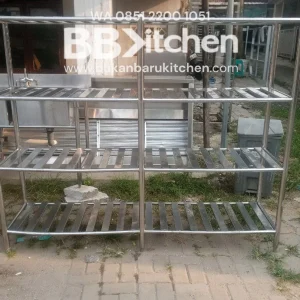 Rak 4 Susun Stainless Steel P 190 x L 50 x T 155 cm