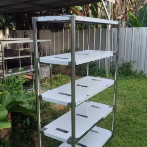 Rak 5 Susun Stainless Steel Ukuran P.112 Cm L.46 T.180