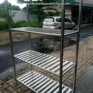 Rak Stainless 4 Susun P120 x L50 x T180 cm