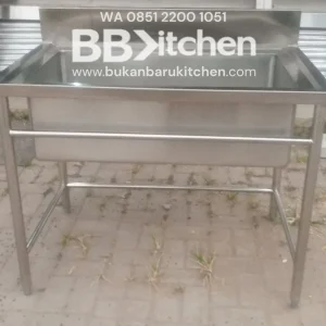 Single Sink Jumbo Stainless Steel P 110 x L 70 x T 86 cm