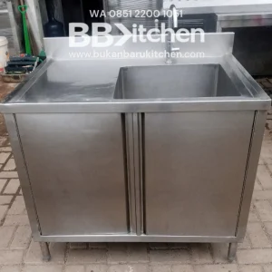 Single Sink Kabinet Stainless 100x75x85 cm