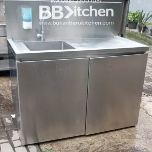 Single Sink Kabinet Stainless 120x60x8 cm