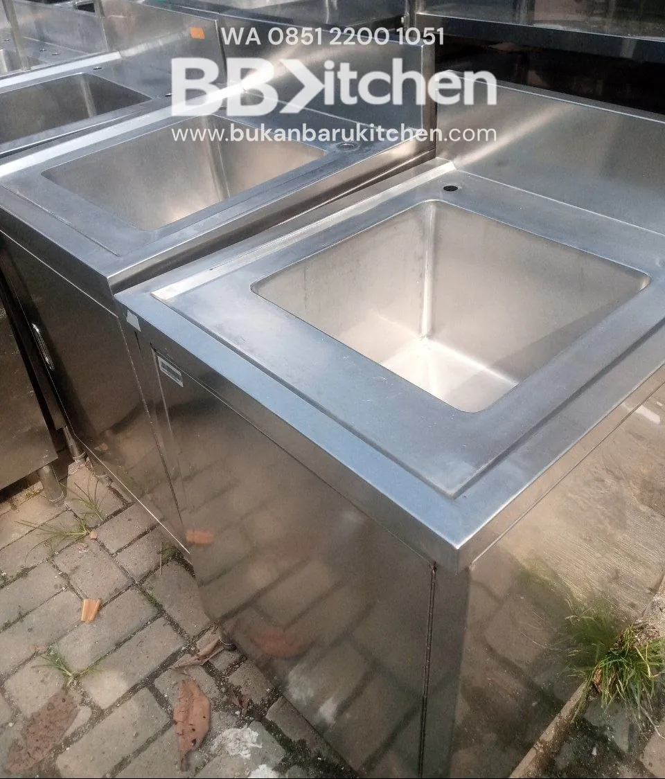 Single Sink Kabinet Stainless P 60 x L 70 x T 85 cm - Image 2