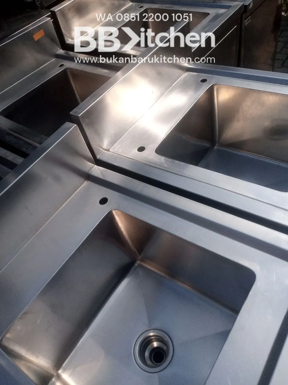 Single Sink Kabinet Stainless P 60 x L 70 x T 85 cm