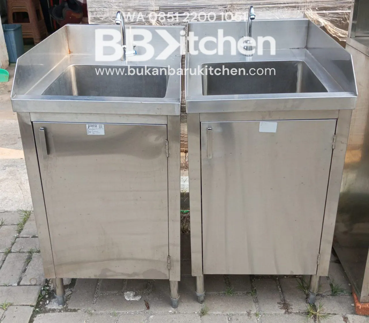 Single Sink Kabinet Stainless P50 x L70 x T85 cm