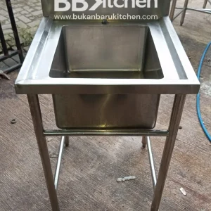 Single Sink Stainless Steel 60x60 cm